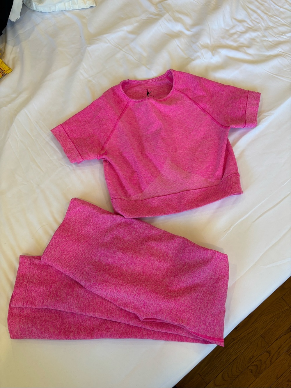 Hot Pink Two-Piece Athletic Set